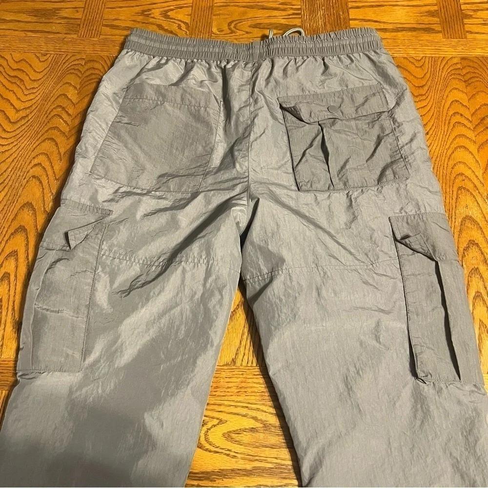 Playboy By PacSun Men's Cargo Track Pants in Gray Sz M Lightweight Hiking